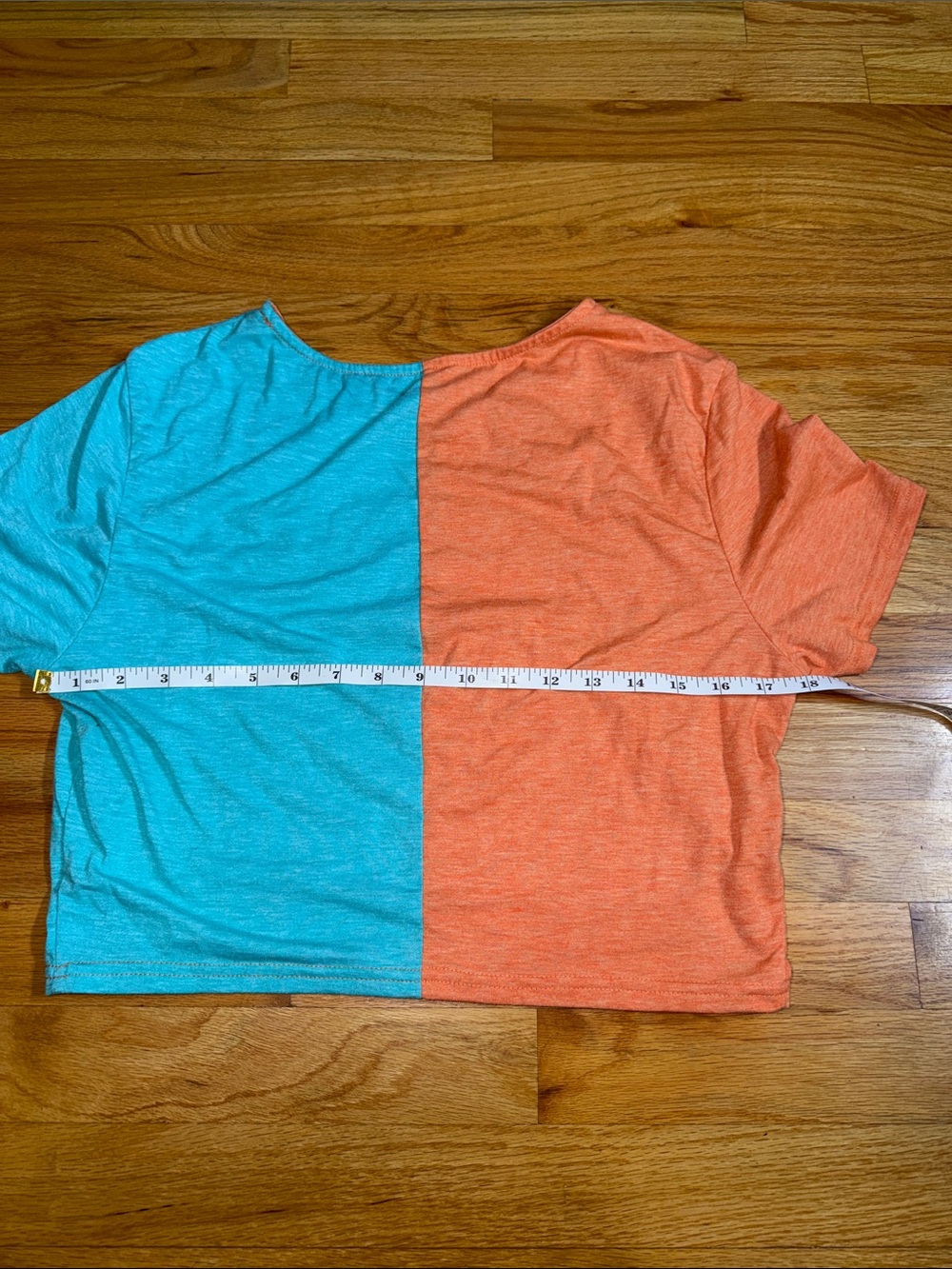 SHEIN Orange and Blue Fringe Bike Shorts Set - Picture 6 of 7